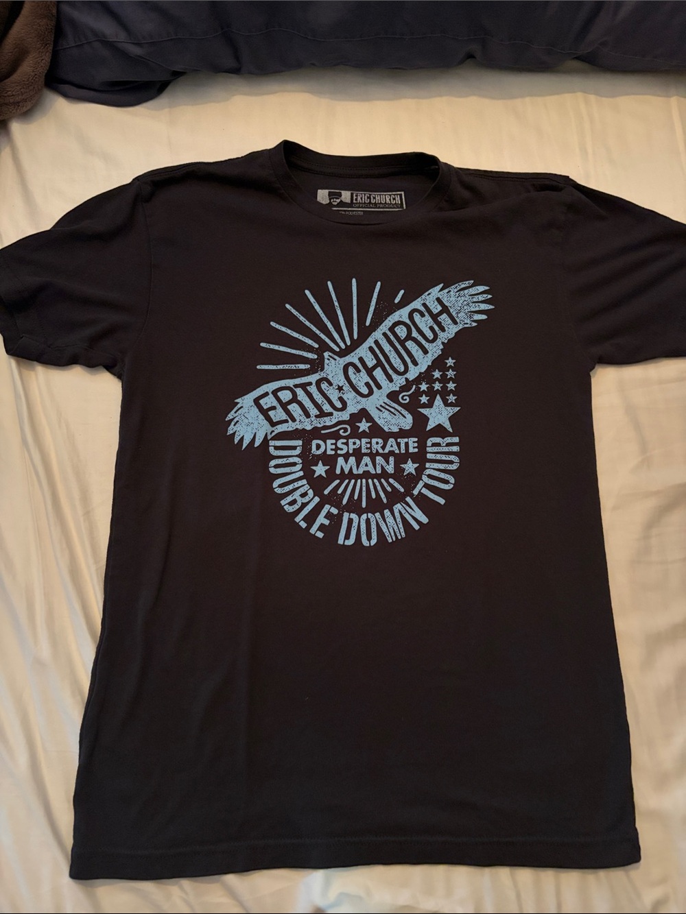 Eric Church Men’s Black Desperate Man Tour Graphic Tee